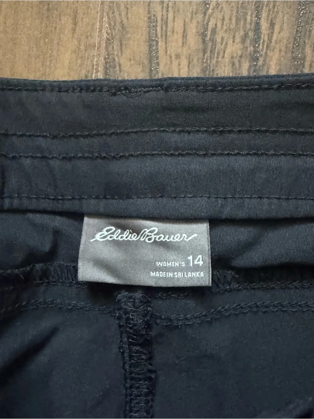 Eddie Bauer Size 14 Black Outdoor Shorts